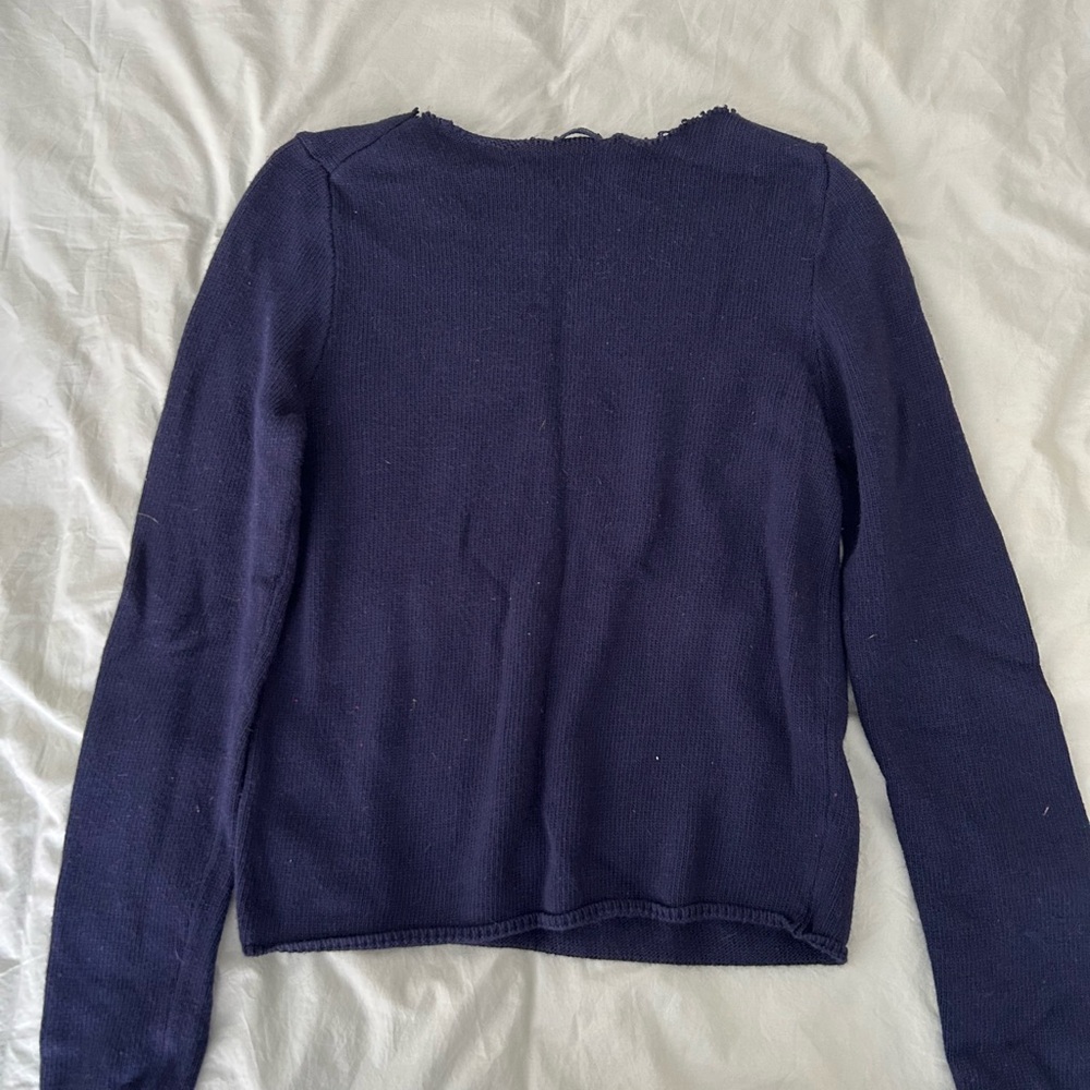 Brandy Melville Dark Blue Crew Neck Sweater - Picture 5 of 5